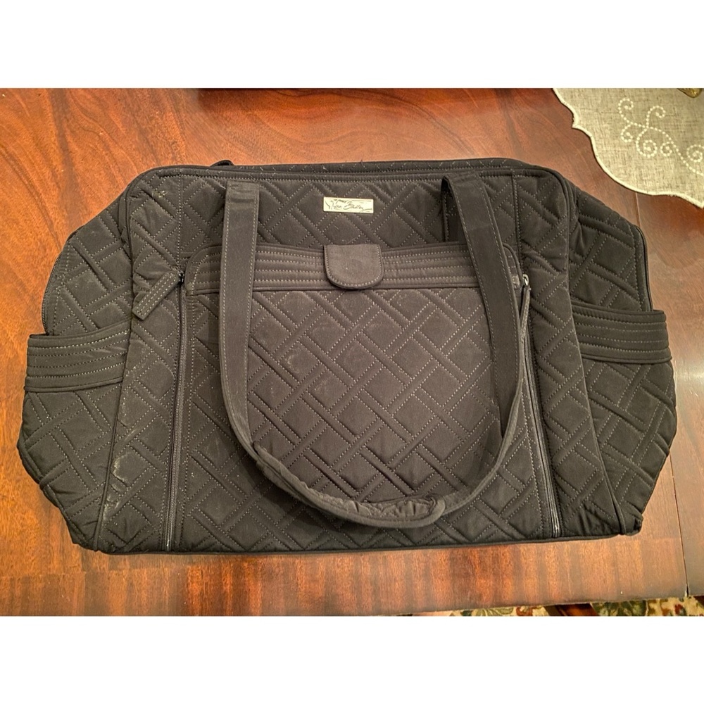 Black Vera Bradley Diaper w/ Changing Pad. Never Used.